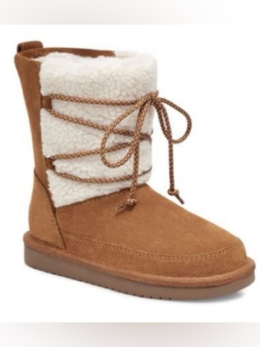 Koolaburra by UGG Michon Short Chestnut Pull On Winter Boots Size 7